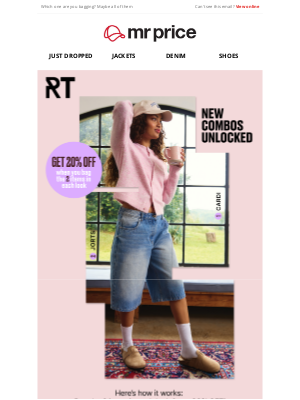 Mr Price (South Africa) - Get 20% OFF the hottest looks this szn😍🔥👏
