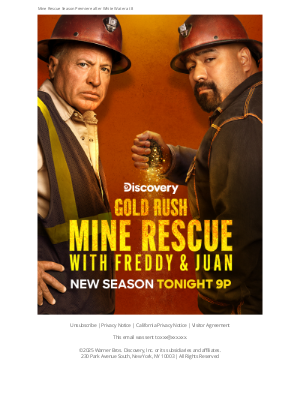 Discovery Channel - Freddy and Juan are BACK! ⛏️ Tonight 9p
