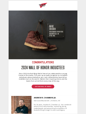 Red Wing Heritage - Meet the 2024 Wall of Honor Inductees