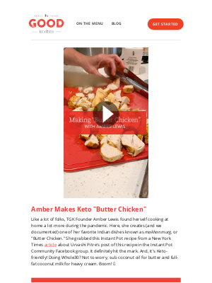 The Good Kitchen - Amber Makes 'Butter Chicken' at Home