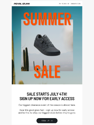 Pearl Izumi - Get Ready: Our Biggest Clearance Event Is Coming!