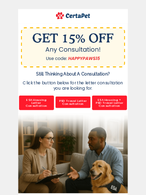 CertaPet - Hi Blackie, Still Interested In A Consultation?