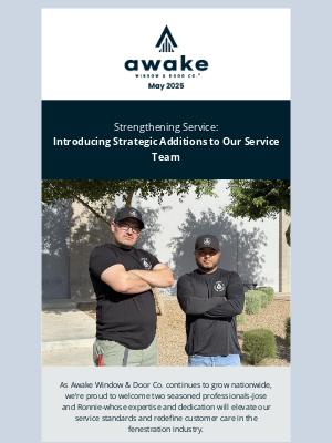 Awake Window & Door Co. - Stay Informed! Awake's May Newsletter.