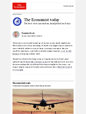 The Economist - How loyalty programmes keep airlines aloft