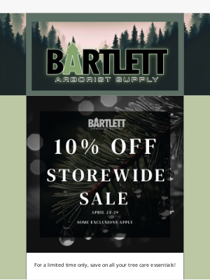 Bartlett Arborist Supply & Manufacturing - Limited Time: Enjoy 10% Off Storewide!🎉