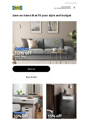 IKEA - Save on select items AND collect points 😮