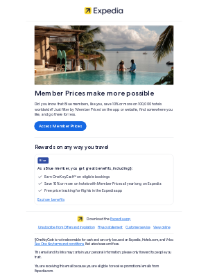 Expedia - Don’t forget your member discount