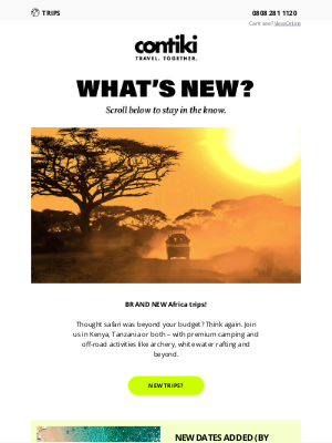 Contiki (India) - New trips, but where??