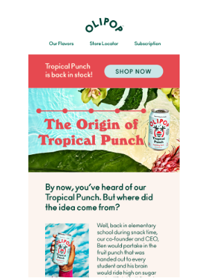 OLIPOP - All things Tropical Punch 🌴🍍