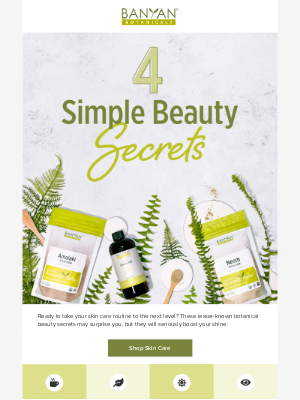 Banyan Botanicals - 4 botanical beauty secrets