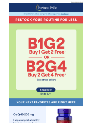 Puritan's Pride - Why Pay More? Buy 1 Get 2 FREE 🛒