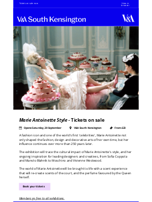 Victoria and Albert Museum - Marie Antoinette Style