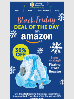 Learning Resources - Save 30% at Amazon for Black Friday!