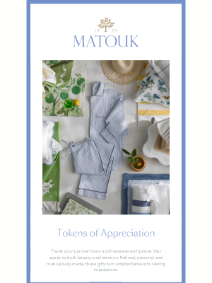 matouk.linens - Gracious Gestures