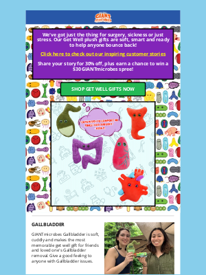 GIANTmicrobes - Send Some Healing Vibes Stuffed with Science