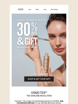 AHAVA - 30% Off & Gift No. 1 ✨