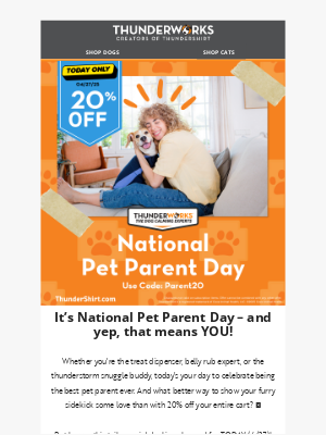 ThunderWorks Inc - 🎉 Pet Parents, Snag 20% Off Everything – You Deserve It! 🐾