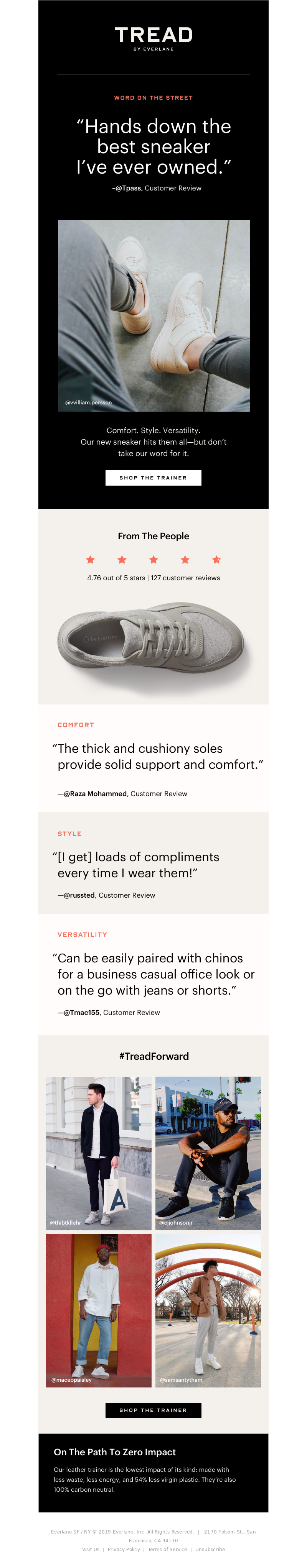 Everlane - Tread: The Reviews Are In