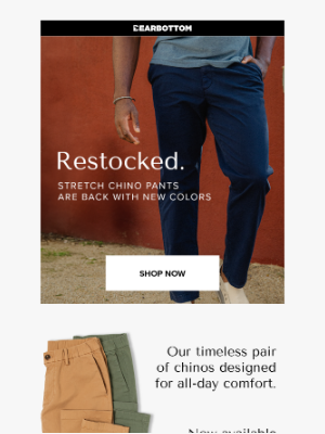 Bearbottom Clothing - RESTOCK ALERT: Stretch Chino Pants