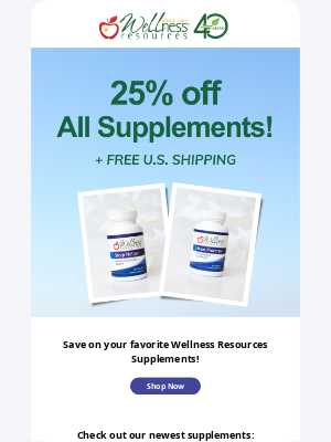 Wellness Resources - Final Day: 25% Off Sitewide!