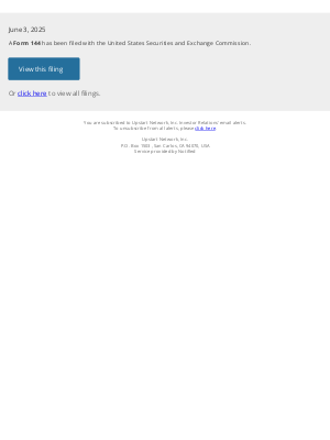 Upstart - New Form 144 for Upstart Network, Inc.