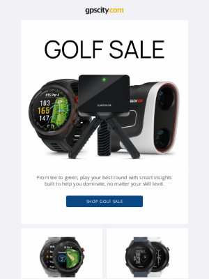 GPS City - Golf Sale. Save up to $150