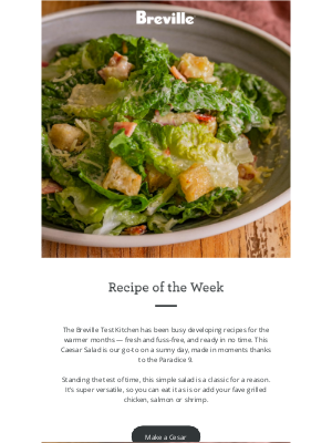 Breville - Recipe of the Week
