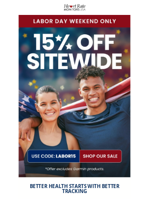 Heart Rate Monitors Usa - Labor Day Sale: 15% OFF Sitewide Starts Now