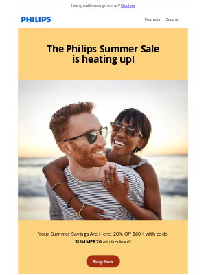 Philips - Summer Savings Are Here! 20% Off $60+ at Philips ☀️