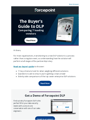 Forcepoint - How to pick the best DLP?