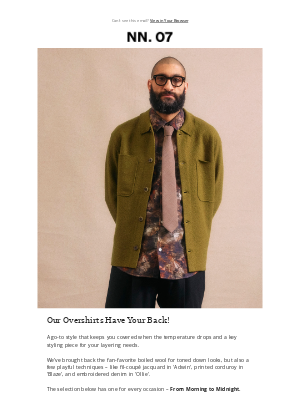 NN07 - Our Overshirts Have Your Back