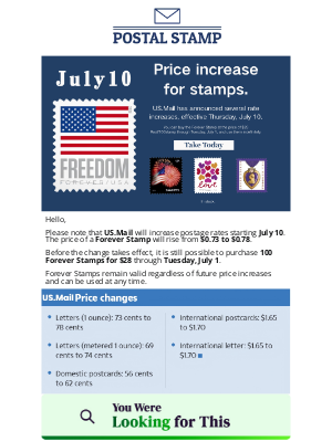 ShopHQ - Save a Little Before Stamps Prices Go Up
