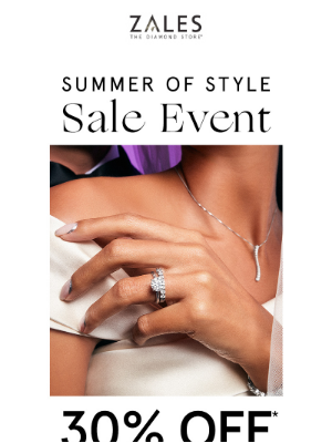 Zales - 🔥 Hot Summer Savings: 30% Off EVERYTHING