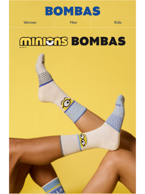 Bombas - Almost Gone: Minions Socks