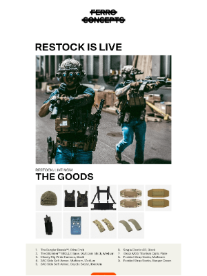 Ferro Concepts - STANDARD ISSUE - RESTOCK LIVE NOW