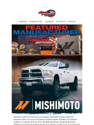 DieselPowerProducts - Featured Manufacturer: Mishimoto