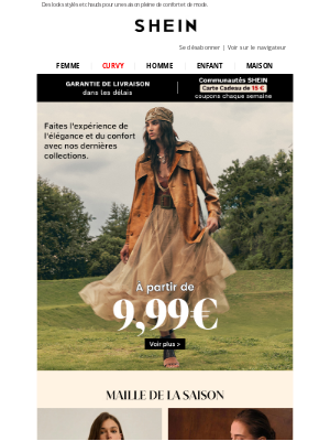Shein (France) - À partir de 9,99€ : Découvrez nos pièces tendance et soyez à la pointe de la mode.
