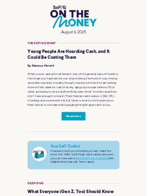 SoFi - 💸  Gen Z is hoarding cash