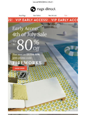Rugs Direct - VIP ACCESS: 4th of July Sale ✨