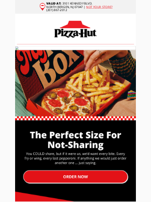 Pizza Hut - Our you-sized My Hut Box™