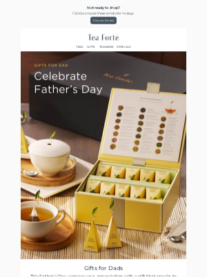 Tea Forté - Father’s Day Gift Guide