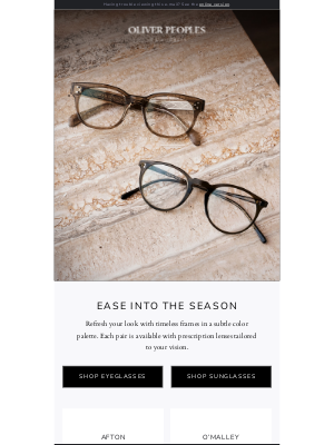 Oliver Peoples - Timeless Styles that Transcend The Season