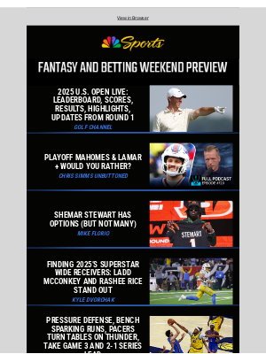 NBC Sports - 2025 U.S. Open Live: Updates from Round 1