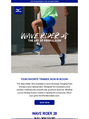 Mizuno Running - Fresh Colors. Same Smooth Ride.