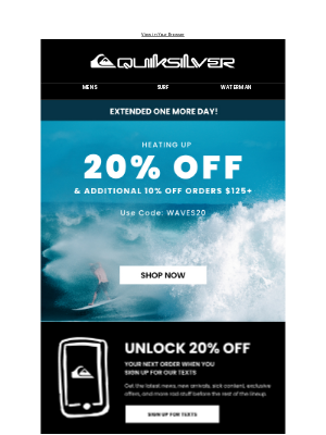 Roxy - Our Sale Is Back For One More Day!