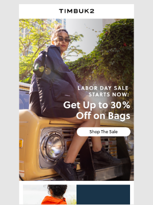 Timbuk2 - Labor Day Sale Is Live: Up to 30% Off