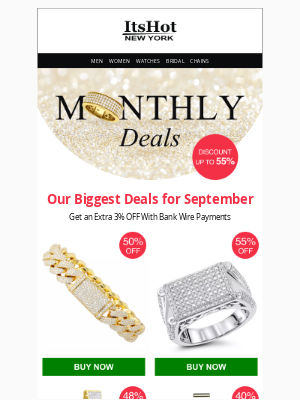 ItsHot.com Jewelry - Up to 55% OFF Luxury Jewelry