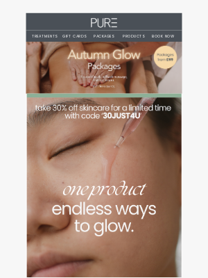 PURE Spa & Beauty - 30% off on PURESpaSkincare.com 🥂🎉