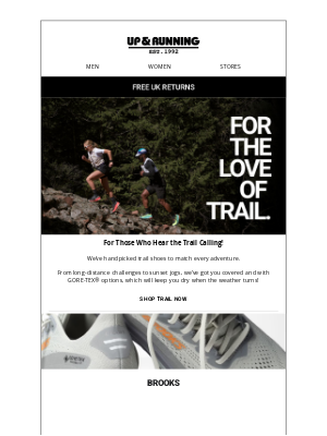 Up & Running (United Kingdom) - Trail Lovers, Your Perfect Gear Awaits 🍃