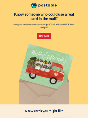 postable - Lucky sale continues for our card-sending community 🍀